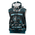 Personalised Ngati Porou Aotearoa Meri Kirihimete Sleeveless Zip Hoodie Maori Kiwi Bird Silver Fern Koru Pattern