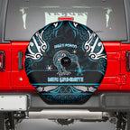 Ngati Porou Aotearoa Meri Kirihimete Spare Tire Cover Maori Kiwi Bird Silver Fern Koru Pattern