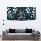 Ngati Porou Aotearoa Meri Kirihimete Tapestry Maori Kiwi Bird Silver Fern Koru Pattern