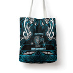 Ngati Porou Aotearoa Meri Kirihimete Tote Bag Maori Kiwi Bird Silver Fern Koru Pattern
