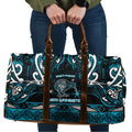 Ngati Porou Aotearoa Meri Kirihimete Travel Bag Maori Kiwi Bird Silver Fern Koru Pattern