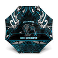 Ngati Porou Aotearoa Meri Kirihimete Umbrella Maori Kiwi Bird Silver Fern Koru Pattern