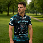 Personalised Ngati Porou Aotearoa Meri Kirihimete Zipper Polo Shirt Maori Kiwi Bird Silver Fern Koru Pattern