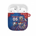 Custom Bulldogs Football AirPods Case Aboriginal Dot Art Pattern