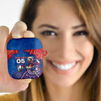 Custom Bulldogs Football AirPods Case Aboriginal Dot Art Pattern