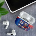 Custom Bulldogs Football AirPods Case Aboriginal Dot Art Pattern