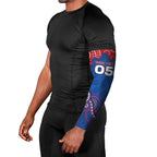 Custom Bulldogs Football Arm Sleeves Aboriginal Dot Art Pattern