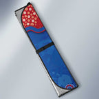 Custom Bulldogs Football Auto Sun Shade Aboriginal Dot Art Pattern