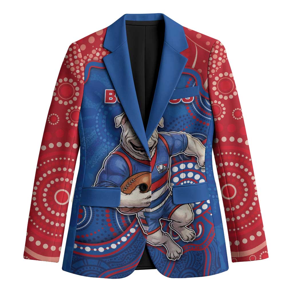 Custom Bulldogs Football Blazer Aboriginal Dot Art Pattern