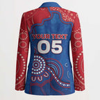 Custom Bulldogs Football Blazer Aboriginal Dot Art Pattern