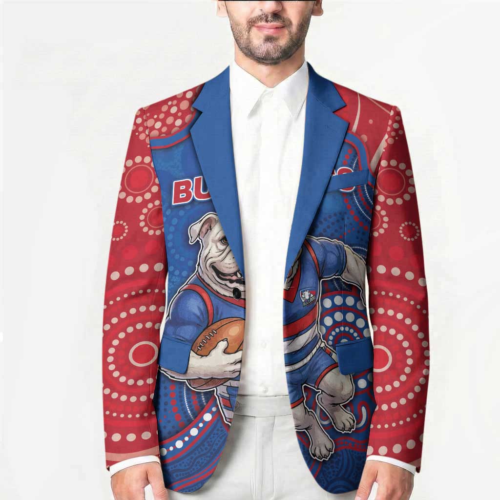 Custom Bulldogs Football Blazer Aboriginal Dot Art Pattern
