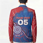Custom Bulldogs Football Blazer Aboriginal Dot Art Pattern