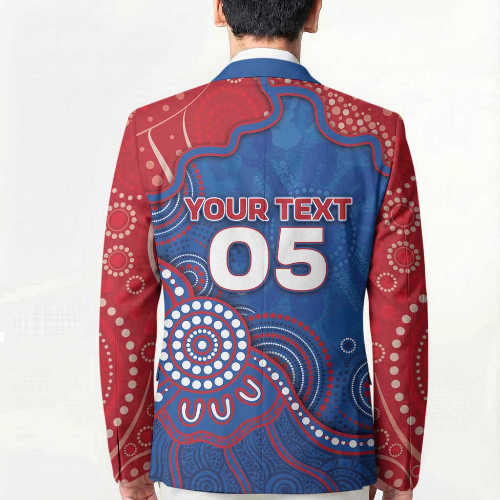 Custom Bulldogs Football Blazer Aboriginal Dot Art Pattern