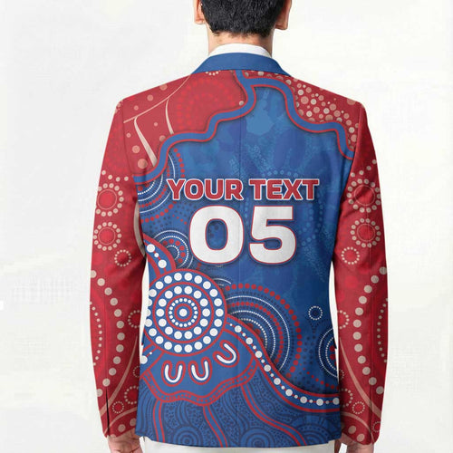 Custom Bulldogs Football Blazer Aboriginal Dot Art Pattern