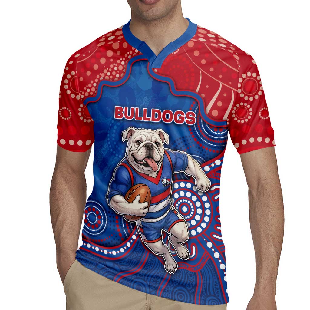 Custom Bulldogs Football Rugby Jersey Aboriginal Dot Art Pattern