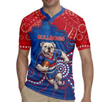 Custom Bulldogs Football Rugby Jersey Aboriginal Dot Art Pattern
