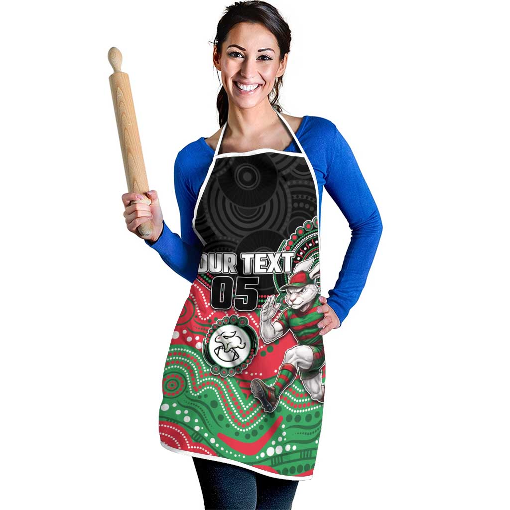 Custom Rabbitohs Apron Rabbit Mascot With Aboriginal Indigenous
