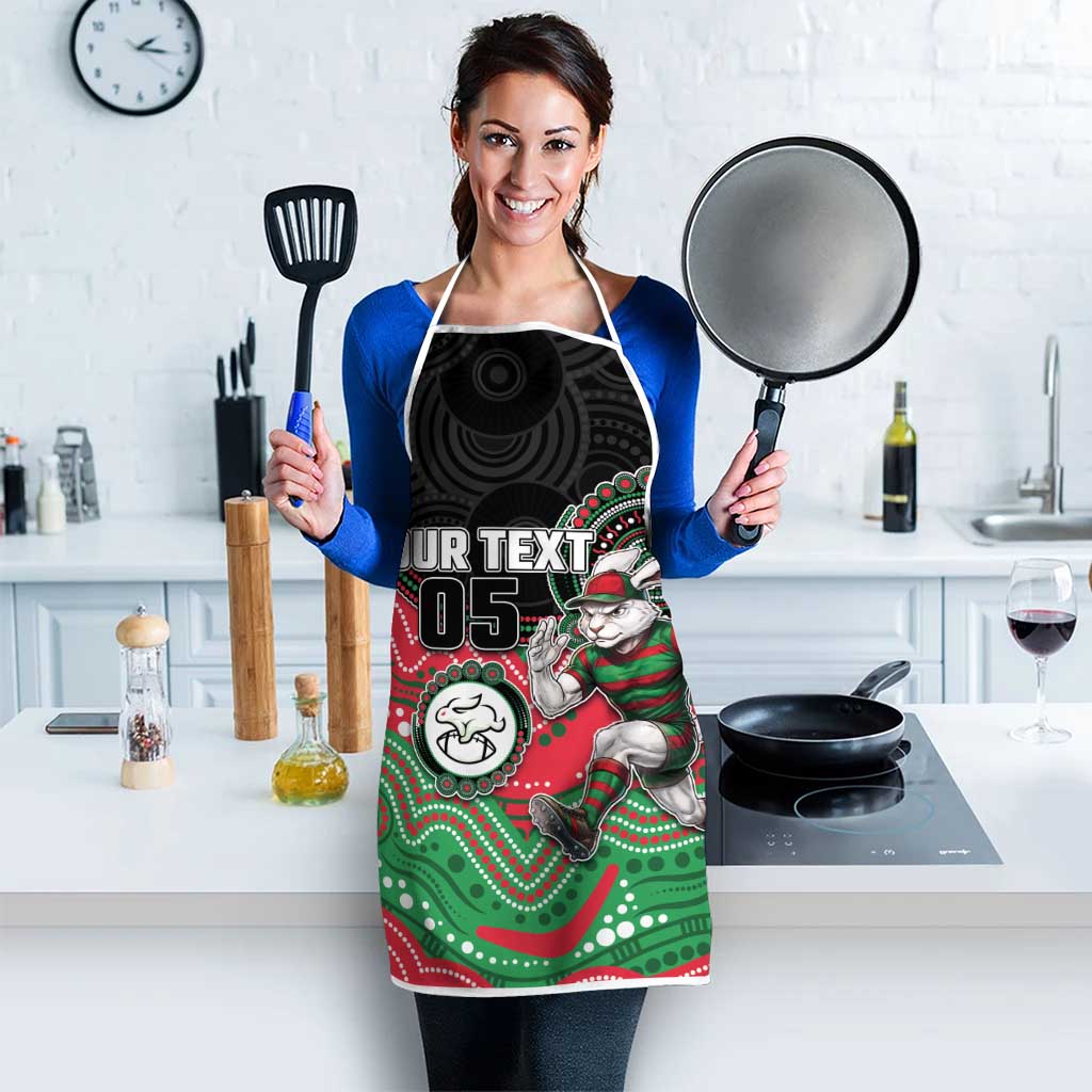 Custom Rabbitohs Apron Rabbit Mascot With Aboriginal Indigenous