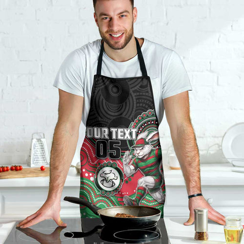 Custom Rabbitohs Apron Rabbit Mascot With Aboriginal Indigenous