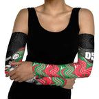 Custom Rabbitohs Arm Sleeves Rabbit Mascot With Aboriginal Indigenous