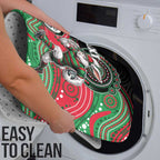 Custom Rabbitohs Bathroom Set Rabbit Mascot With Aboriginal Indigenous