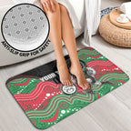Custom Rabbitohs Bathroom Set Rabbit Mascot With Aboriginal Indigenous