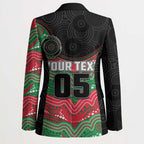 Custom Rabbitohs Blazer Rabbit Mascot With Aboriginal Indigenous