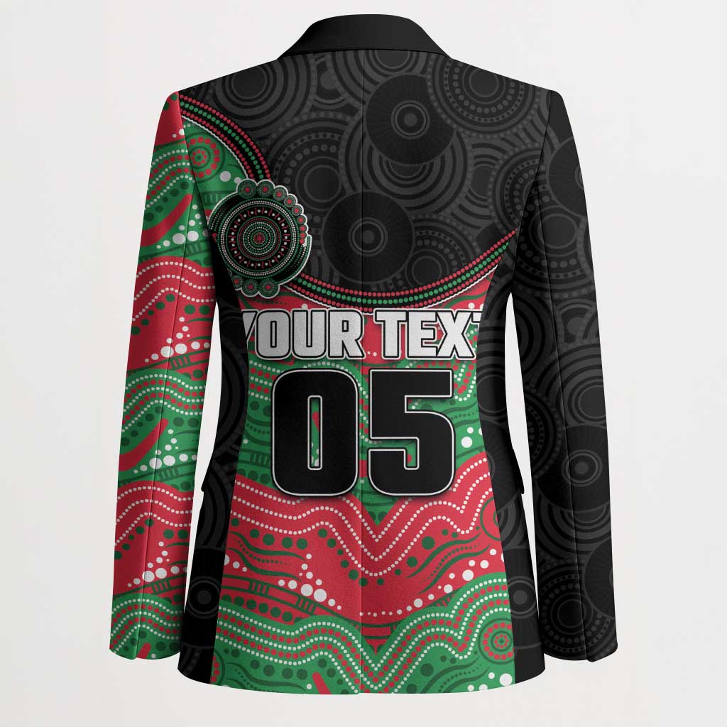 Custom Rabbitohs Blazer Rabbit Mascot With Aboriginal Indigenous