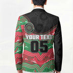 Custom Rabbitohs Blazer Rabbit Mascot With Aboriginal Indigenous