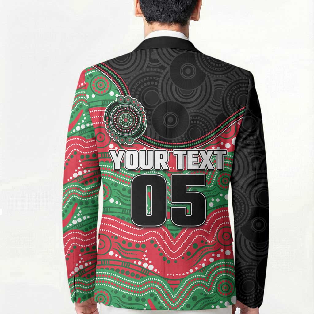Custom Rabbitohs Blazer Rabbit Mascot With Aboriginal Indigenous