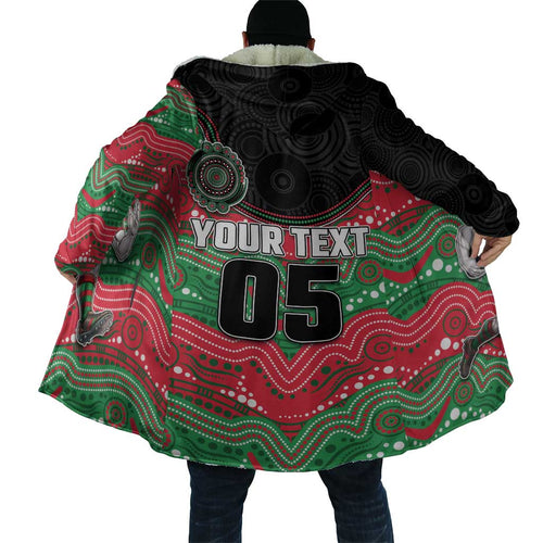 Custom Rabbitohs Cloak Rabbit Mascot With Aboriginal Indigenous