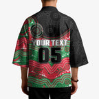 Custom Rabbitohs Kimono Rabbit Mascot With Aboriginal Indigenous