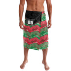 Custom Rabbitohs Lavalava Rabbit Mascot With Aboriginal Indigenous