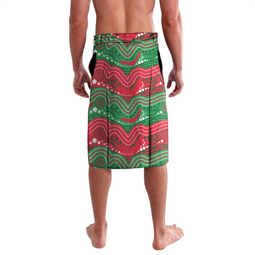 Custom Rabbitohs Lavalava Rabbit Mascot With Aboriginal Indigenous