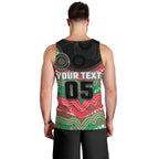 Custom Rabbitohs Men Tank Top Rabbit Mascot With Aboriginal Indigenous