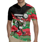 Custom Rabbitohs Rugby Jersey Rabbit Mascot With Aboriginal Indigenous