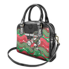 Custom Rabbitohs Shoulder Handbag Rabbit Mascot With Aboriginal Indigenous