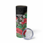 Custom Rabbitohs Skinny Tumbler Rabbit Mascot With Aboriginal Indigenous