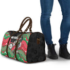 Custom Rabbitohs Travel Bag Rabbit Mascot With Aboriginal Indigenous