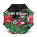 Custom Rabbitohs Umbrella Rabbit Mascot With Aboriginal Indigenous