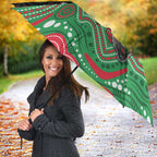 Custom Rabbitohs Umbrella Rabbit Mascot With Aboriginal Indigenous