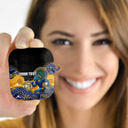 Custom Eels AirPods Case Eel Mascot With Aboriginal Indigenous
