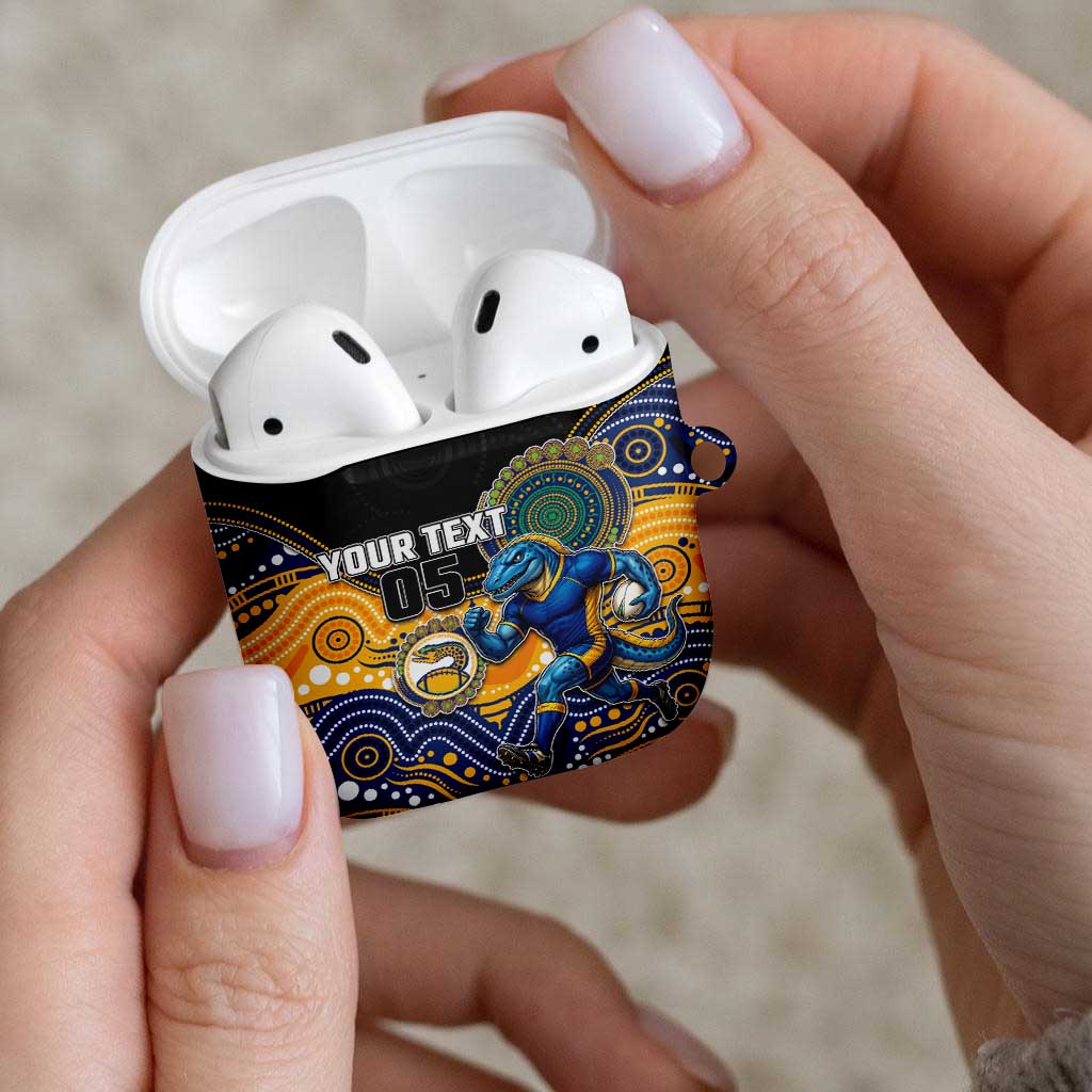 Custom Eels AirPods Case Eel Mascot With Aboriginal Indigenous