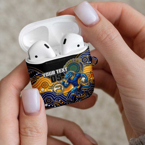 Custom Eels AirPods Case Eel Mascot With Aboriginal Indigenous
