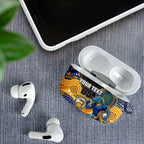 Custom Eels AirPods Case Eel Mascot With Aboriginal Indigenous