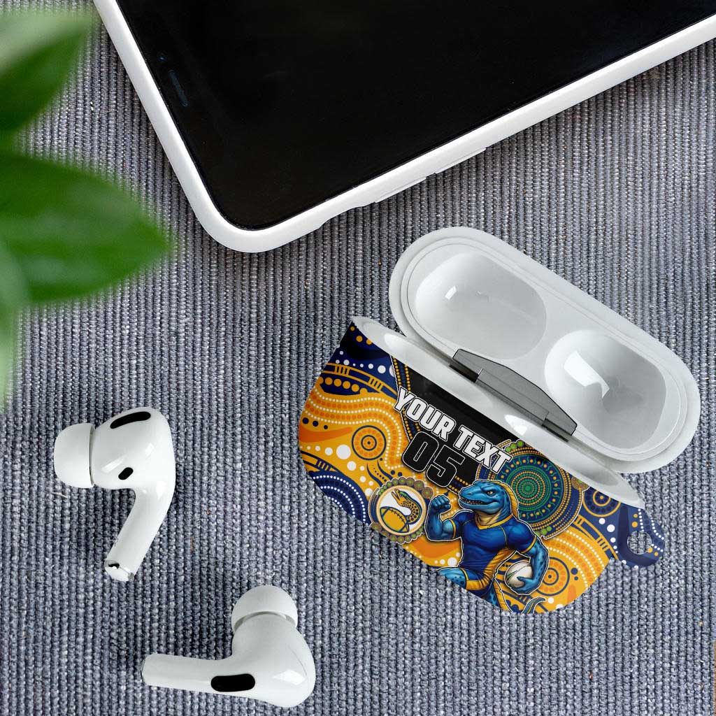 Custom Eels AirPods Case Eel Mascot With Aboriginal Indigenous