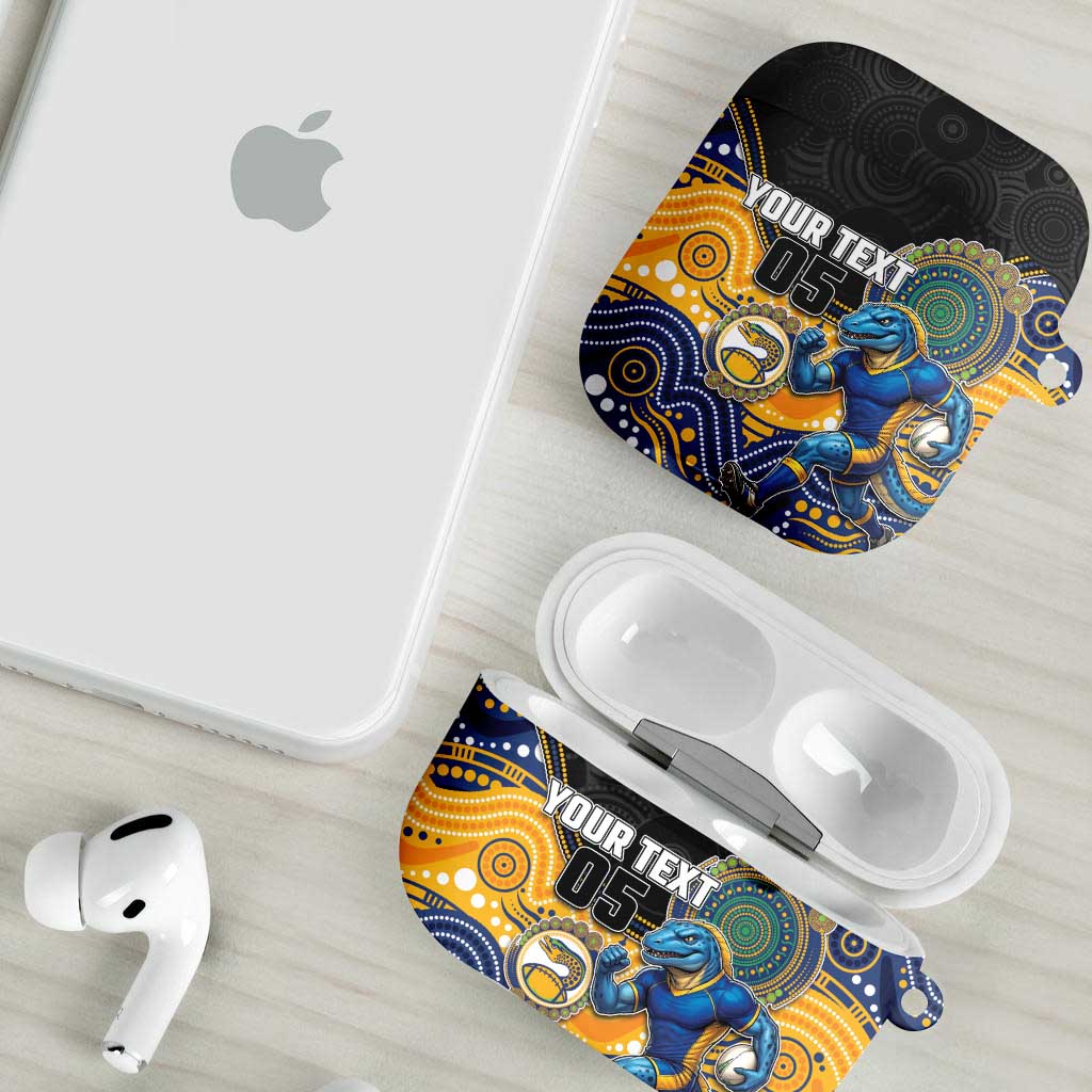 Custom Eels AirPods Case Eel Mascot With Aboriginal Indigenous