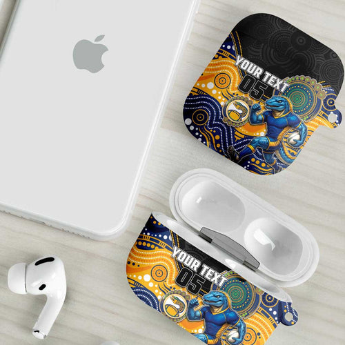 Custom Eels AirPods Case Eel Mascot With Aboriginal Indigenous