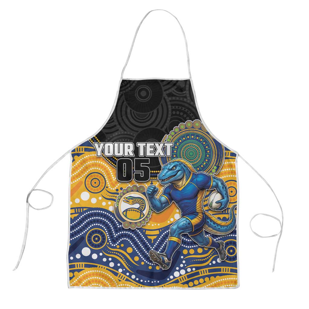 Custom Eels Apron Eel Mascot With Aboriginal Indigenous