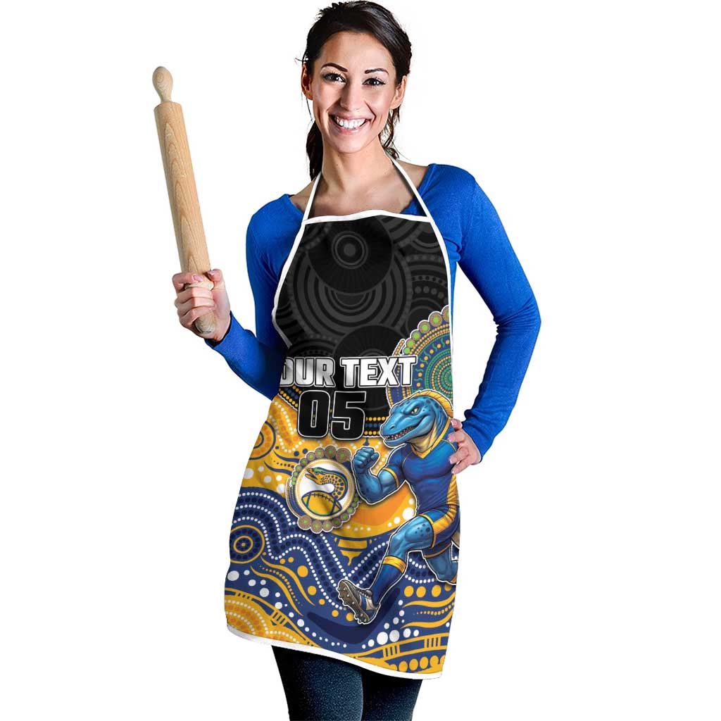 Custom Eels Apron Eel Mascot With Aboriginal Indigenous
